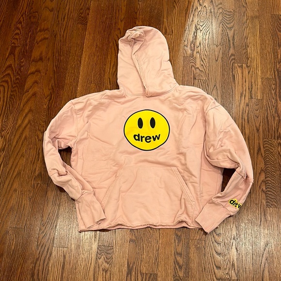 Drew Pink Hoodie with Smiley Logo - Picture 1 of 1